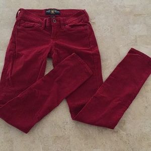 Lucky Brand red corduroy pants